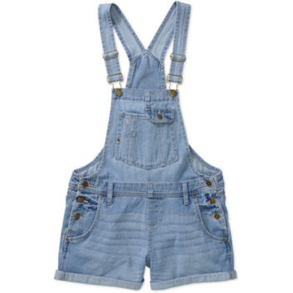 Lei light blue denim overall shorts child XL